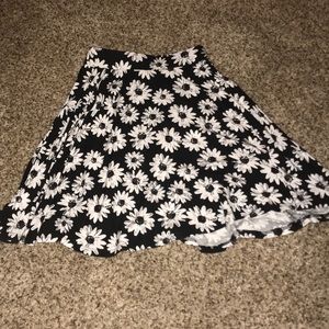 Floral Print Skater Skirt